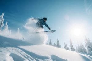 men-snowboard-extreme-winter-sport-adventure-generative-ai